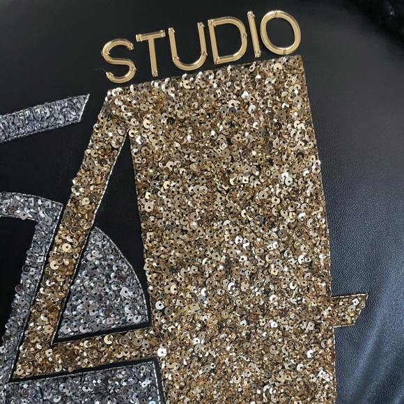 🚨 Limited Edition 🚨Michael Kors Collection Studio 54 Leather Jacket - Picture 10 of 17